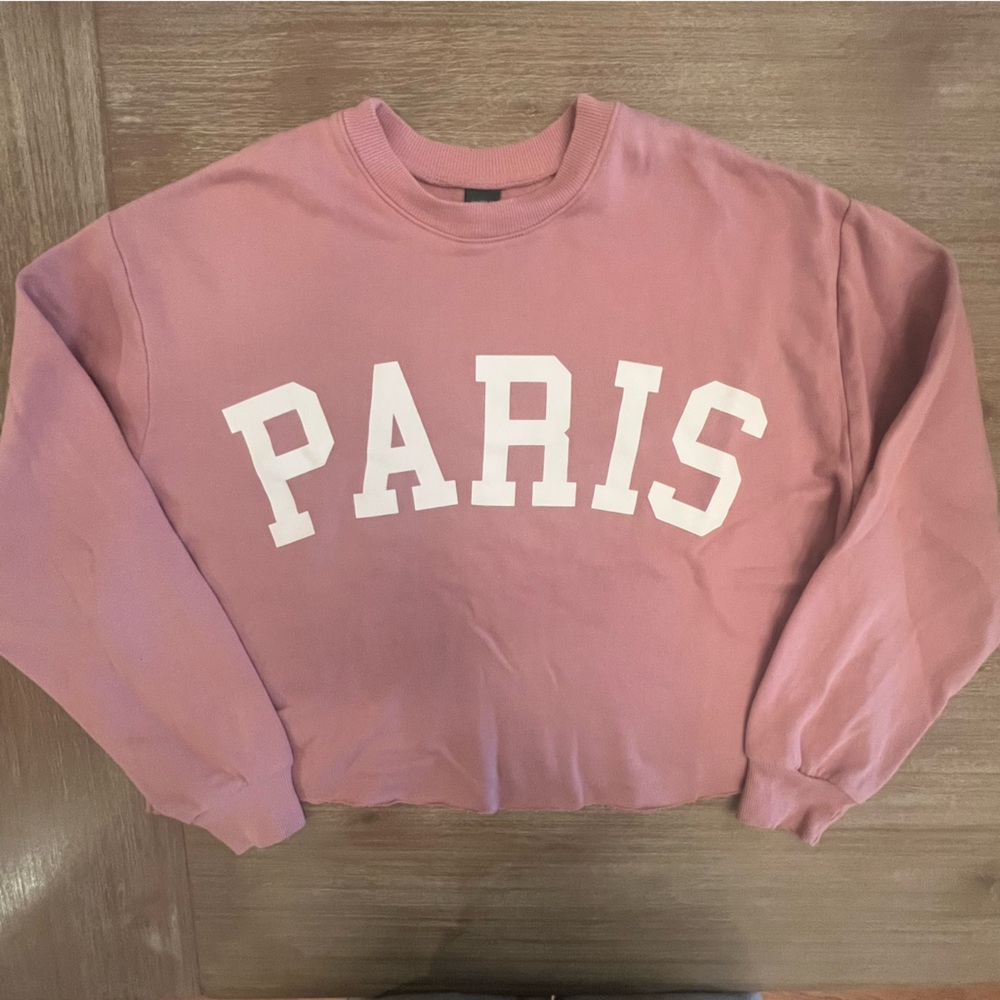 wild fable Dusty Pink Cropped Crewneck Sweatshirt